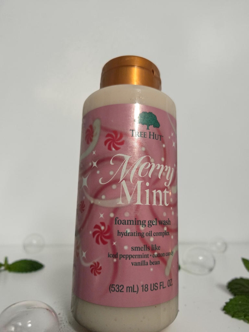 Tree Hut Merry Mint Foaming Gel Wash - Pink
